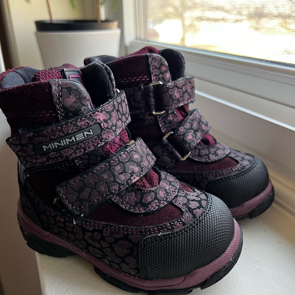 Kids Shoes - Black and Purple